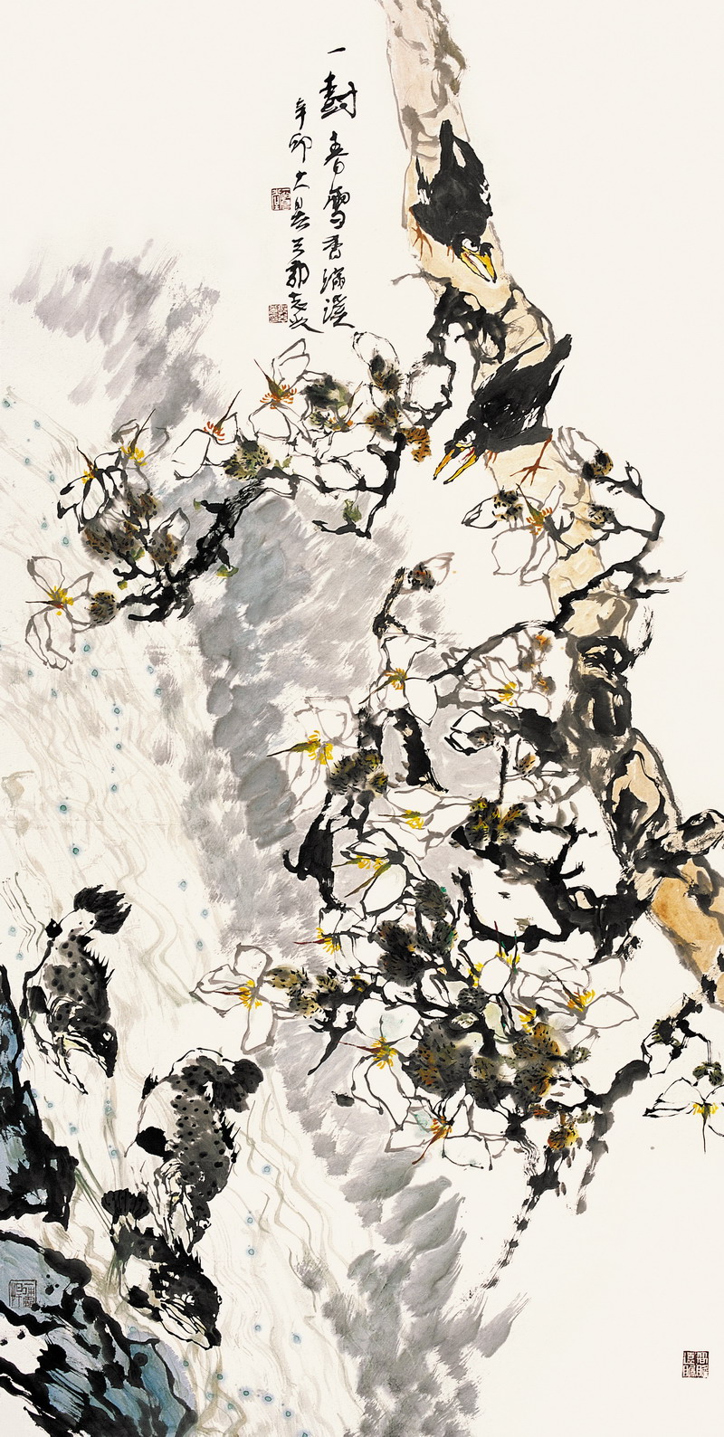 一树春雪香满溪123x246CM 2011年 .jpg
