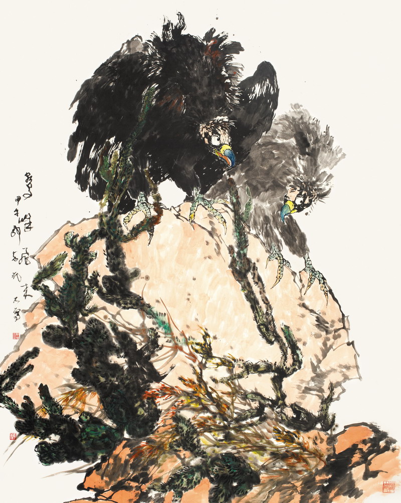 鹫峰飞来 200×260cm 2014年 郭志光 作.jpg