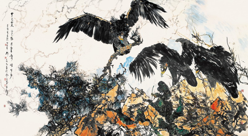 雄无争  500 X250CM 2014年.jpg